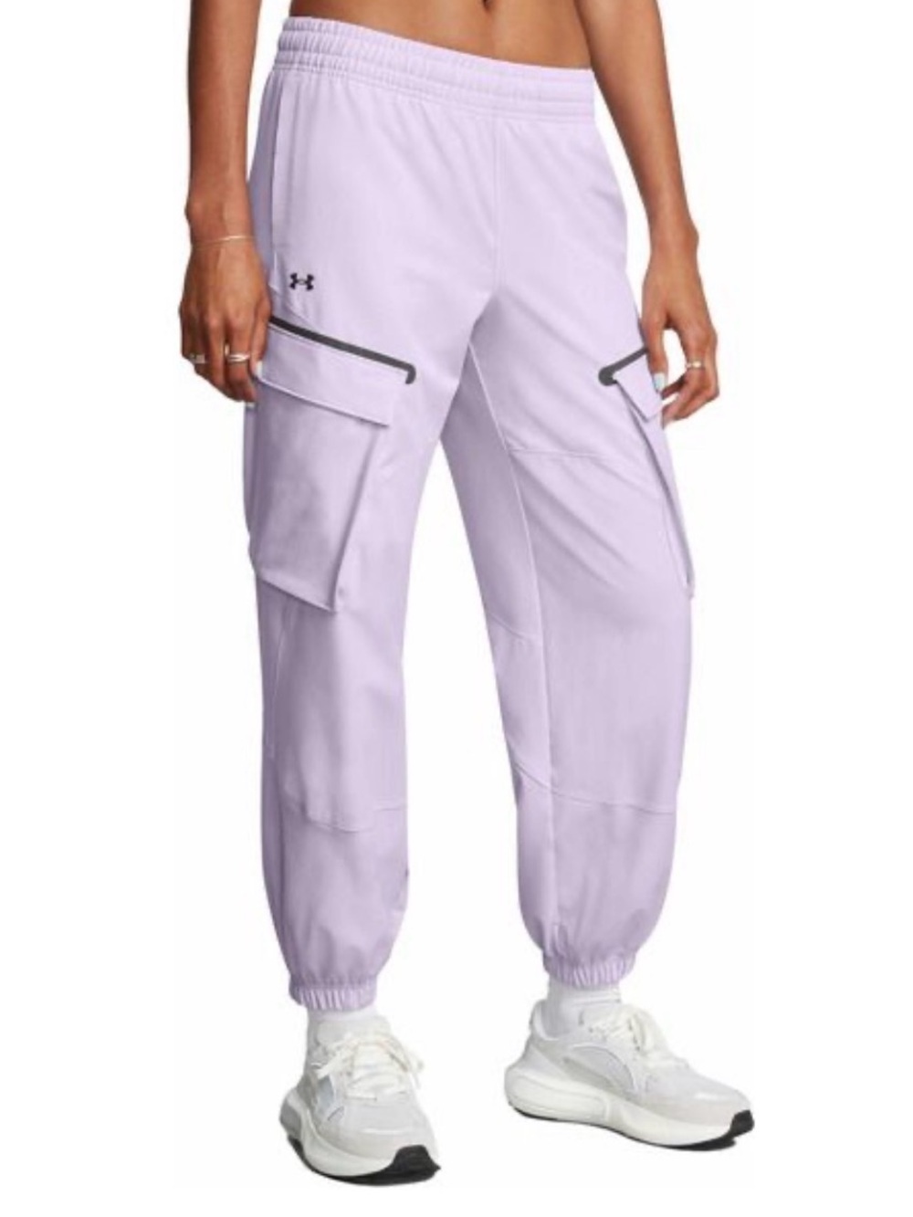 Under Armour Unstoppable Lavender Cargo Jogger Pants for Women NWT